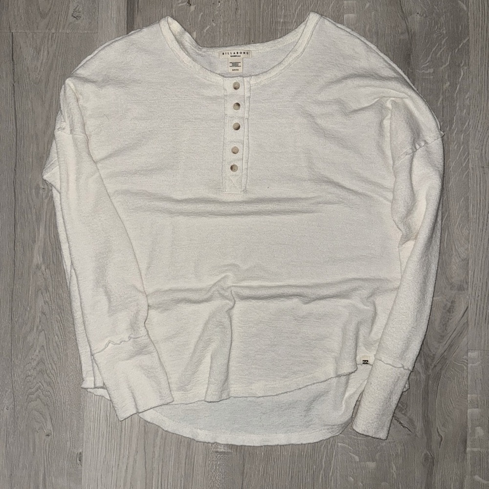 White BillaBong Essentials Sweater